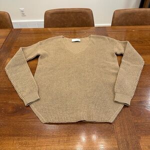 Like New Aritzia Wilfred Free Wolter Sweater, Constant Camel, XS, Merino Wool